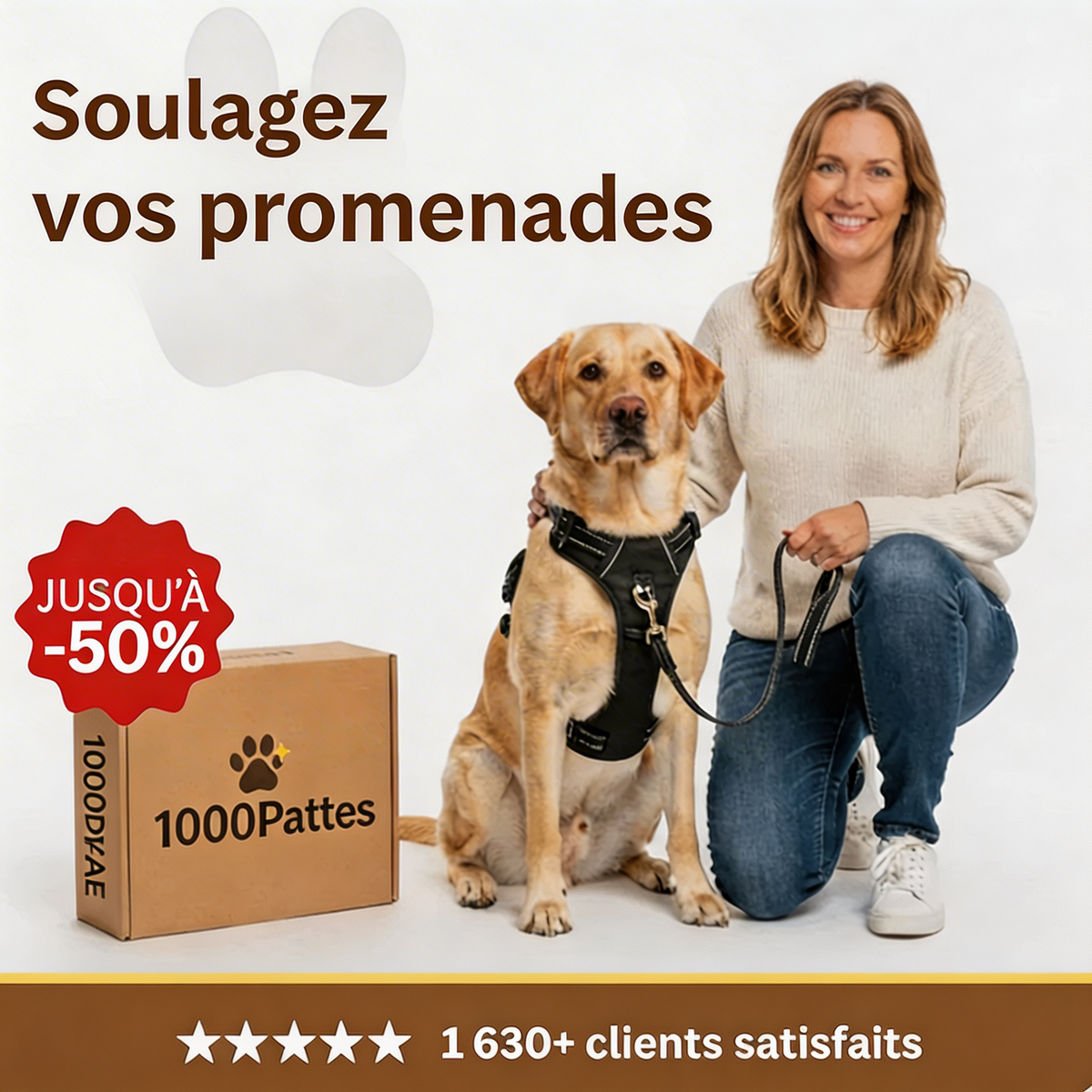 1000Pattes™ Harnais anti-traction