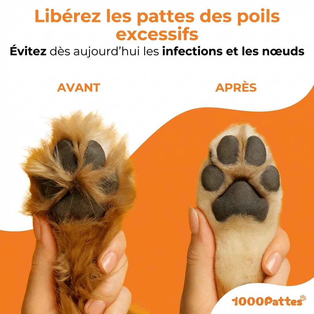 PattouneTrim Pro - Tondeuse pour pattes indolore et instantannée