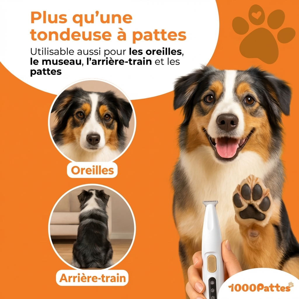 PattouneTrim Pro - Tondeuse pour pattes indolore et instantannée