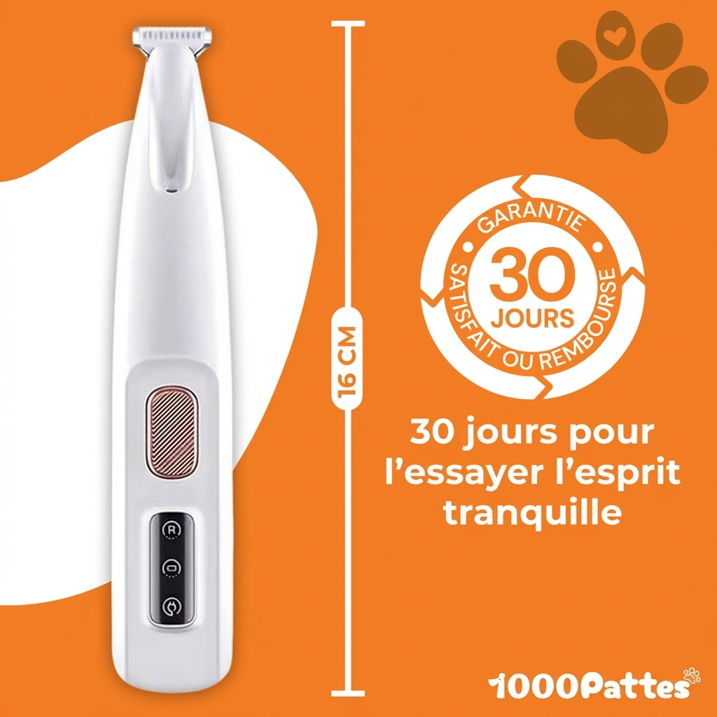 PattouneTrim Pro - Tondeuse pour pattes indolore et instantannée