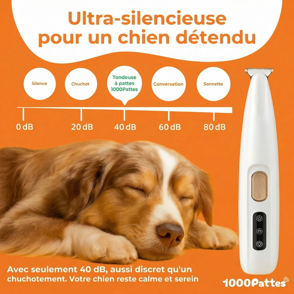 PattouneTrim Pro - Tondeuse pour pattes indolore et instantannée